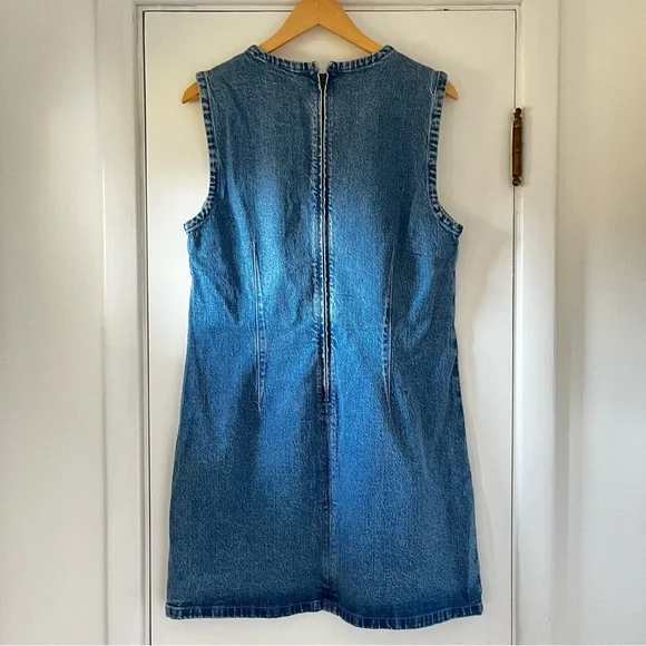 Abercrombie & Fitch Blue Denim Shell Mini Dress - Picture 4 of 10